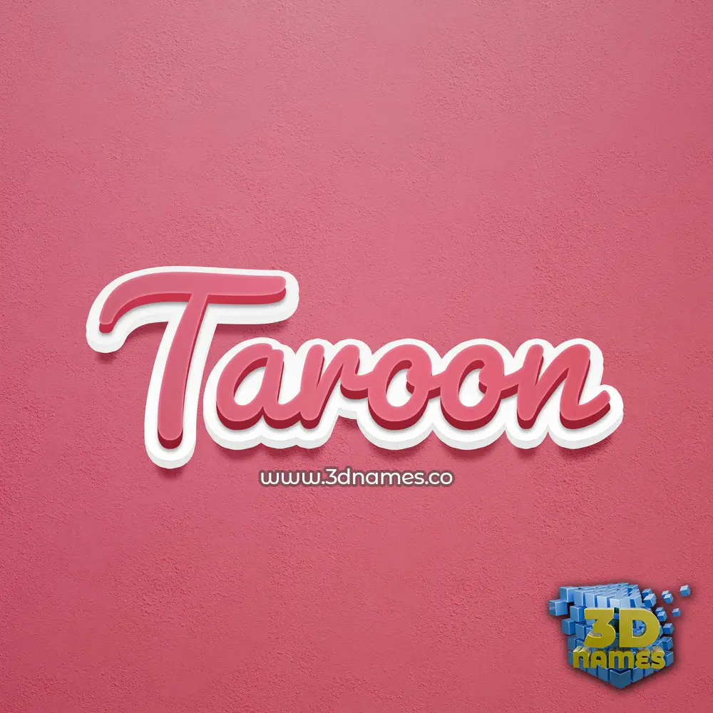taroon in Red Scribble style - 3D name wallpaper taroon in Red Scribble style - 3D name wallpaper