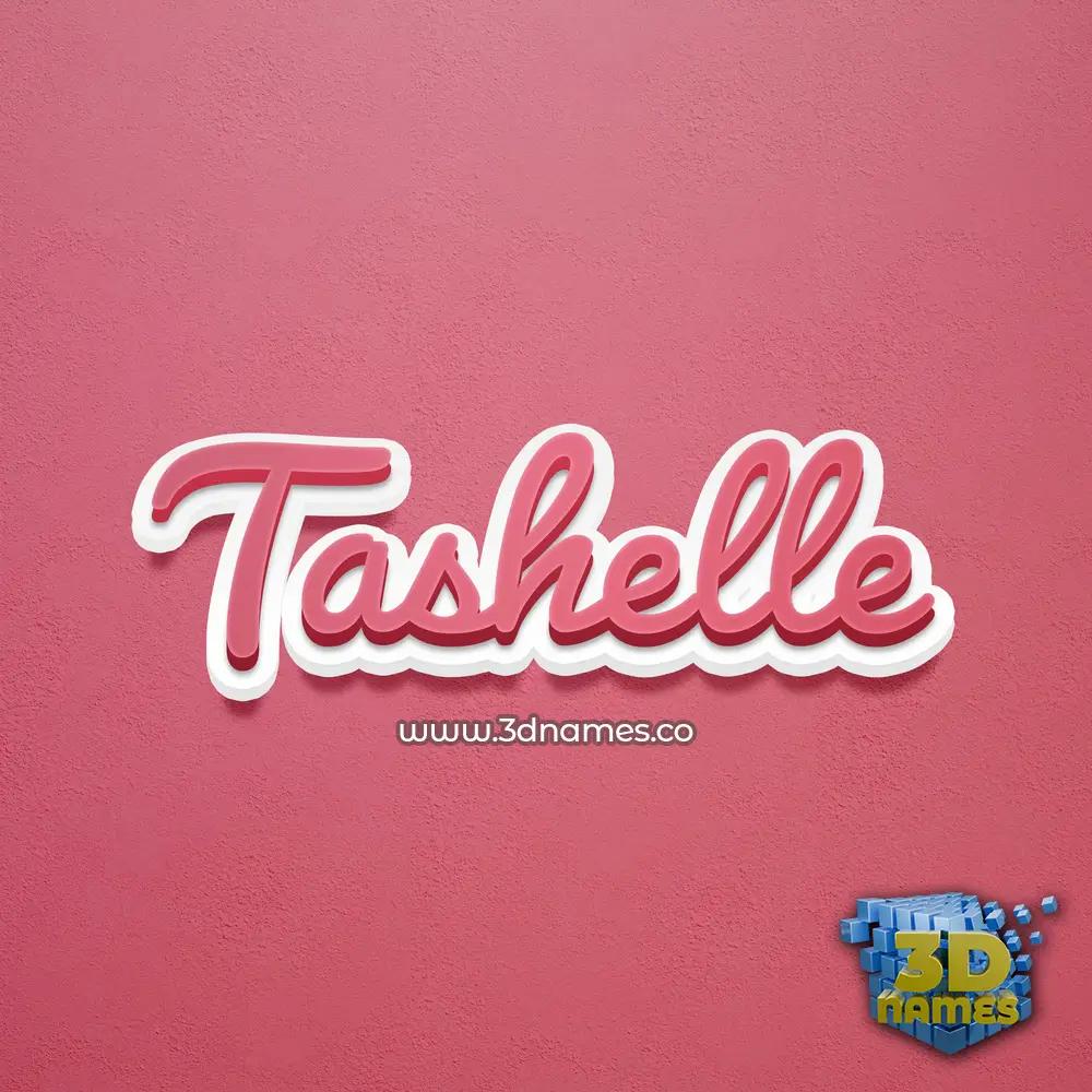 tashelle in Red Scribble style - 3D name wallpaper tashelle in Red Scribble style - 3D name wallpaper