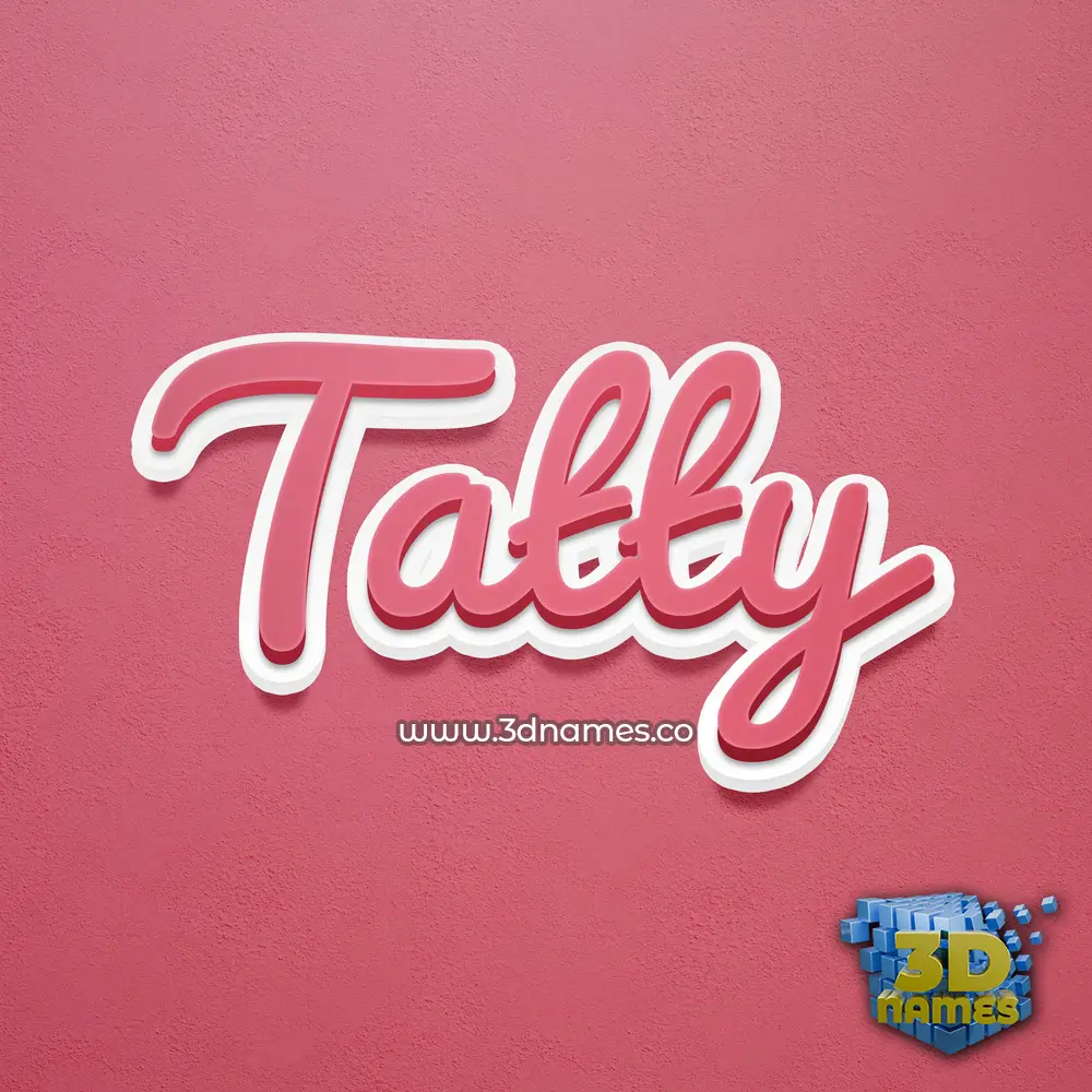 tatty in Red Scribble style - 3D name wallpaper tatty in Red Scribble style - 3D name wallpaper