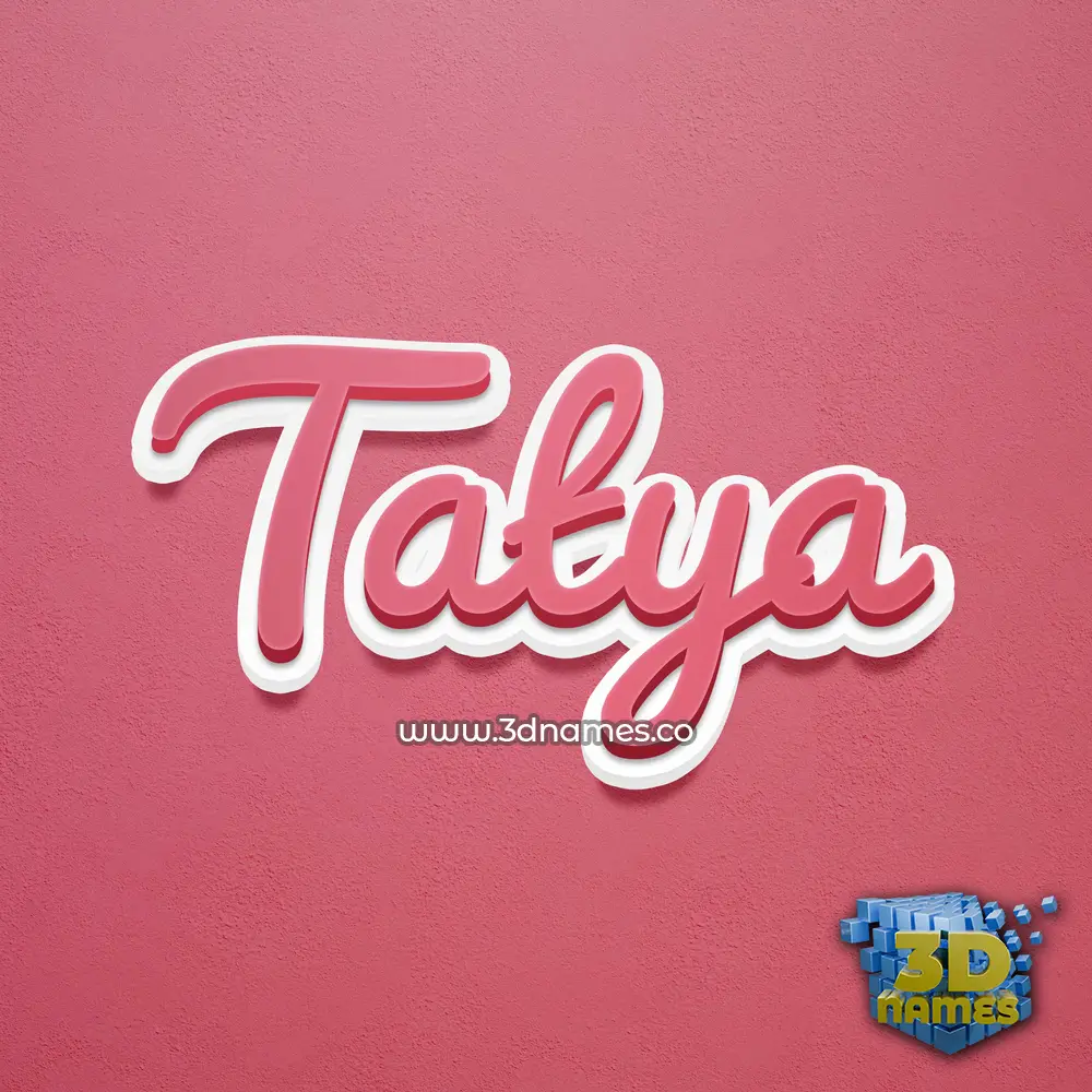 tatya in Red Scribble style - 3D name wallpaper tatya in Red Scribble style - 3D name wallpaper