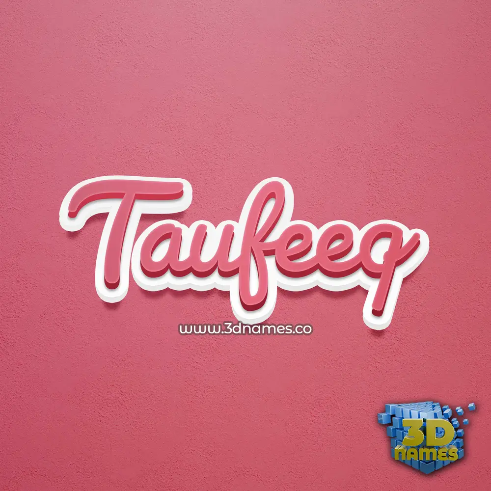 taufeeq in Red Scribble style - 3D name wallpaper taufeeq in Red Scribble style - 3D name wallpaper