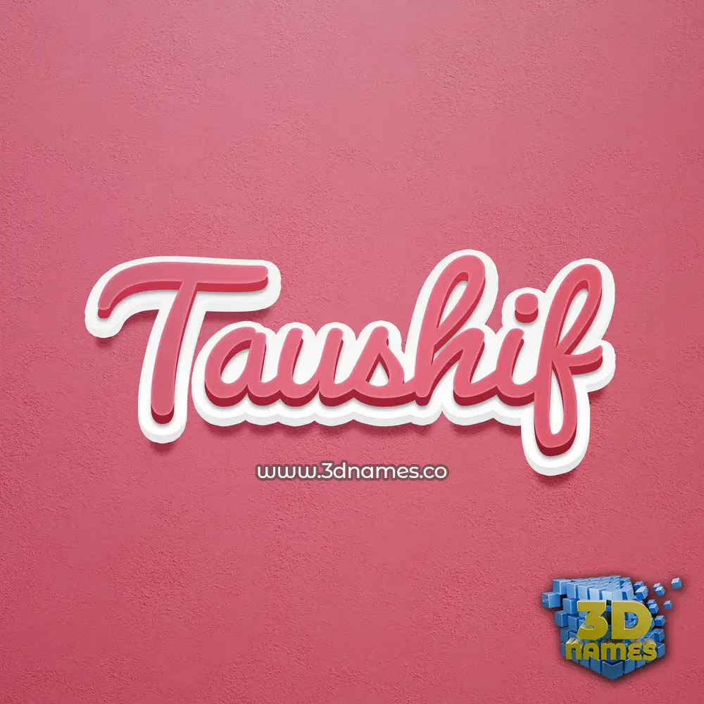 taushif in Red Scribble style - 3D name wallpaper taushif in Red Scribble style - 3D name wallpaper
