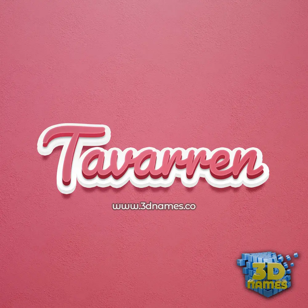 tavarren in Red Scribble style - 3D name wallpaper tavarren in Red Scribble style - 3D name wallpaper