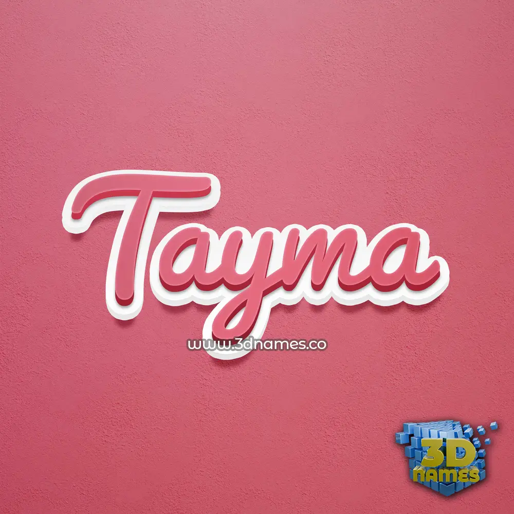 tayma in Red Scribble style - 3D name wallpaper tayma in Red Scribble style - 3D name wallpaper