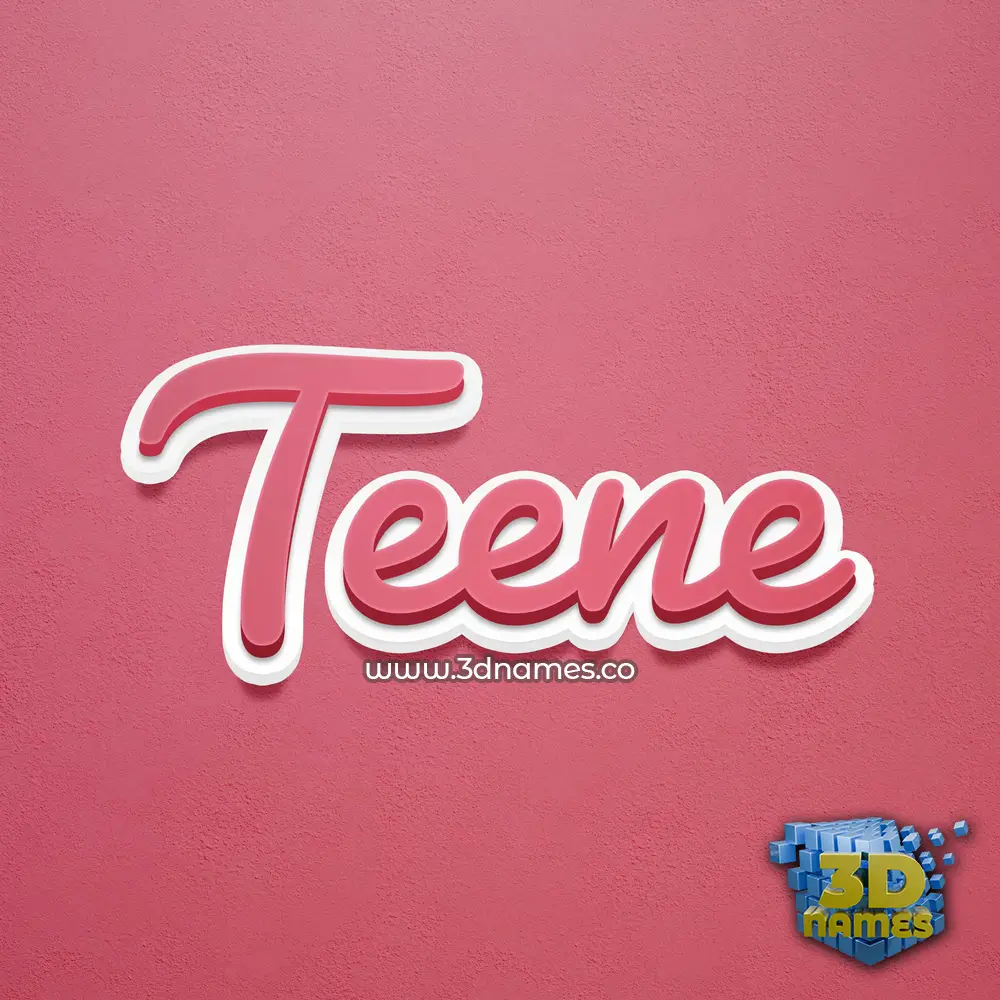 teene in Red Scribble style - 3D name wallpaper teene in Red Scribble style - 3D name wallpaper