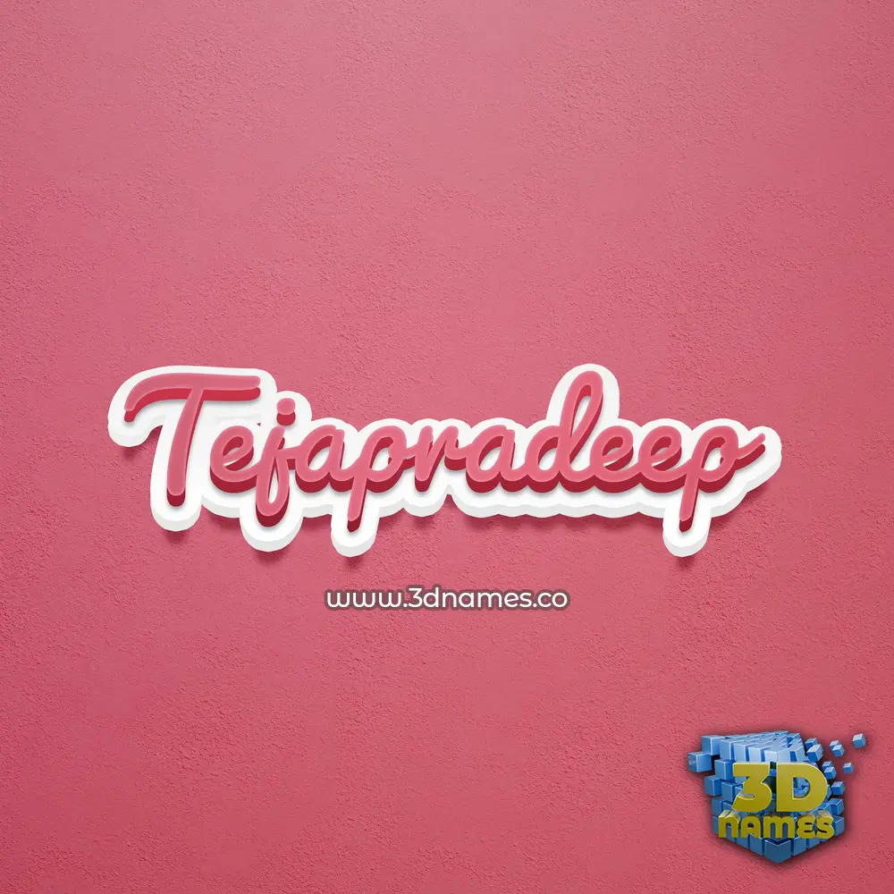 tejapradeep in Red Scribble style - 3D name wallpaper tejapradeep in Red Scribble style - 3D name wallpaper