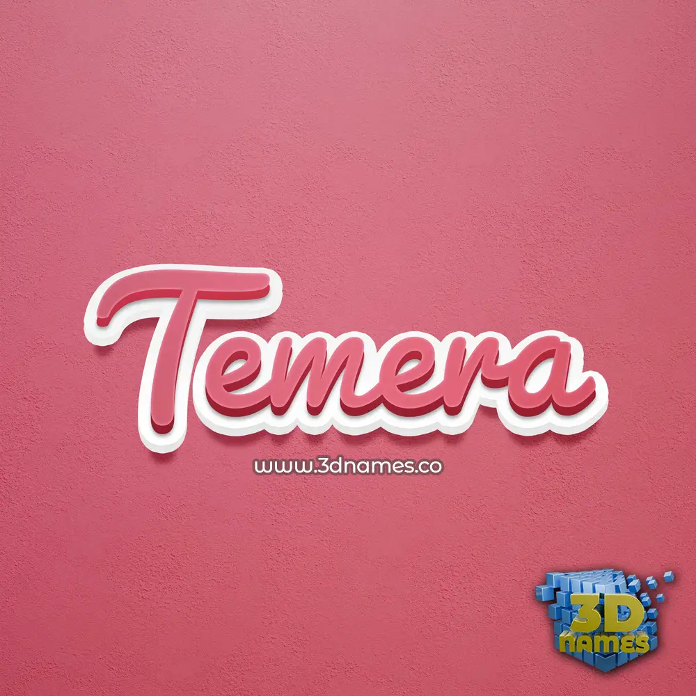 temera in Red Scribble style - 3D name wallpaper temera in Red Scribble style - 3D name wallpaper