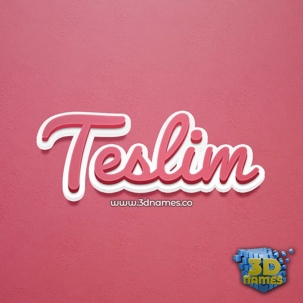 teslim in Red Scribble style - 3D name wallpaper teslim in Red Scribble style - 3D name wallpaper