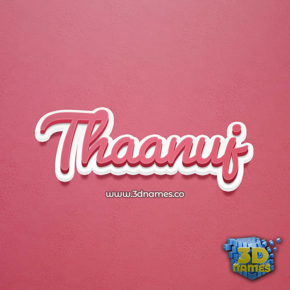 thaanuj in Red Scribble style - 3D name wallpaper thaanuj in Red Scribble style - 3D name wallpaper
