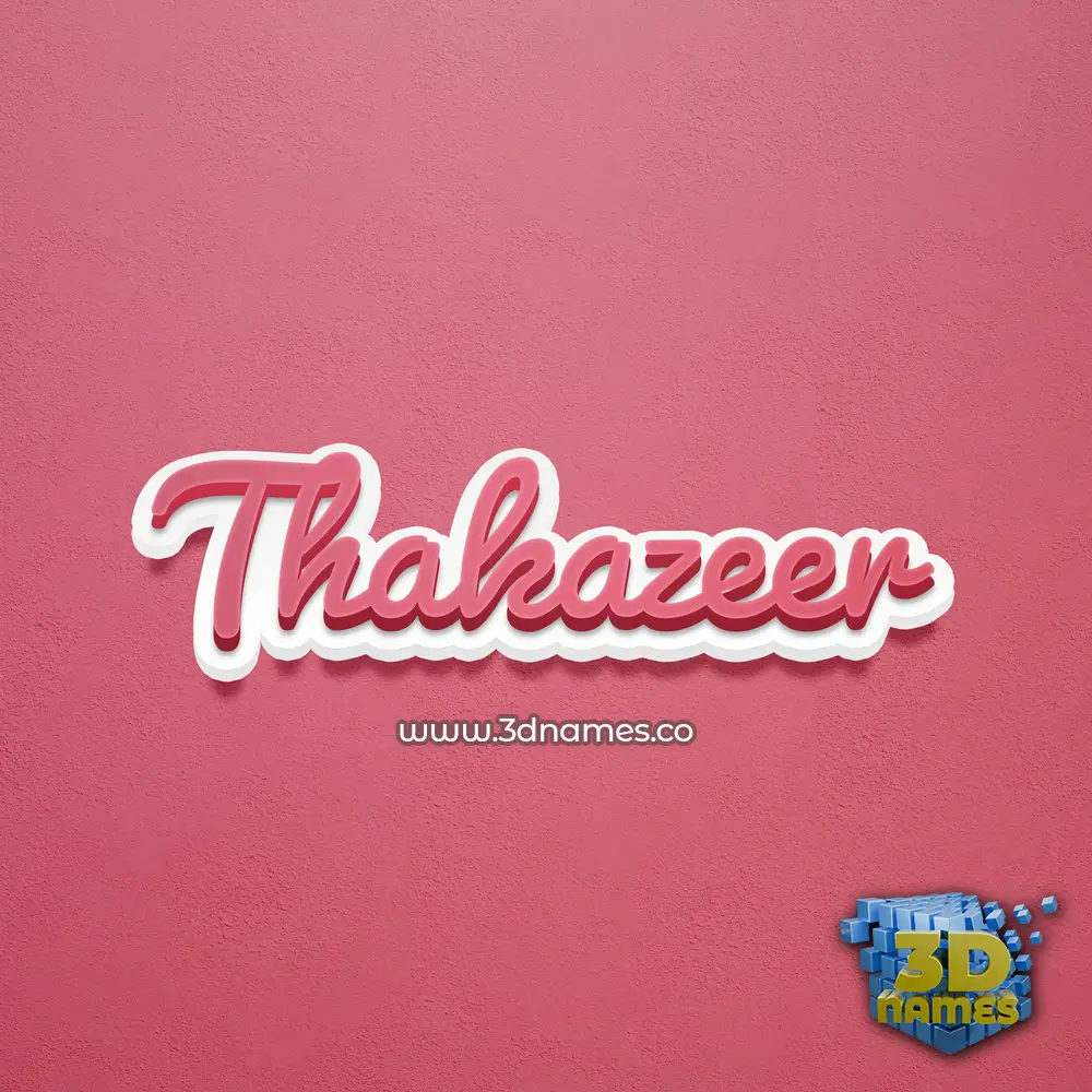 thakazeer in Red Scribble style - 3D name wallpaper thakazeer in Red Scribble style - 3D name wallpaper