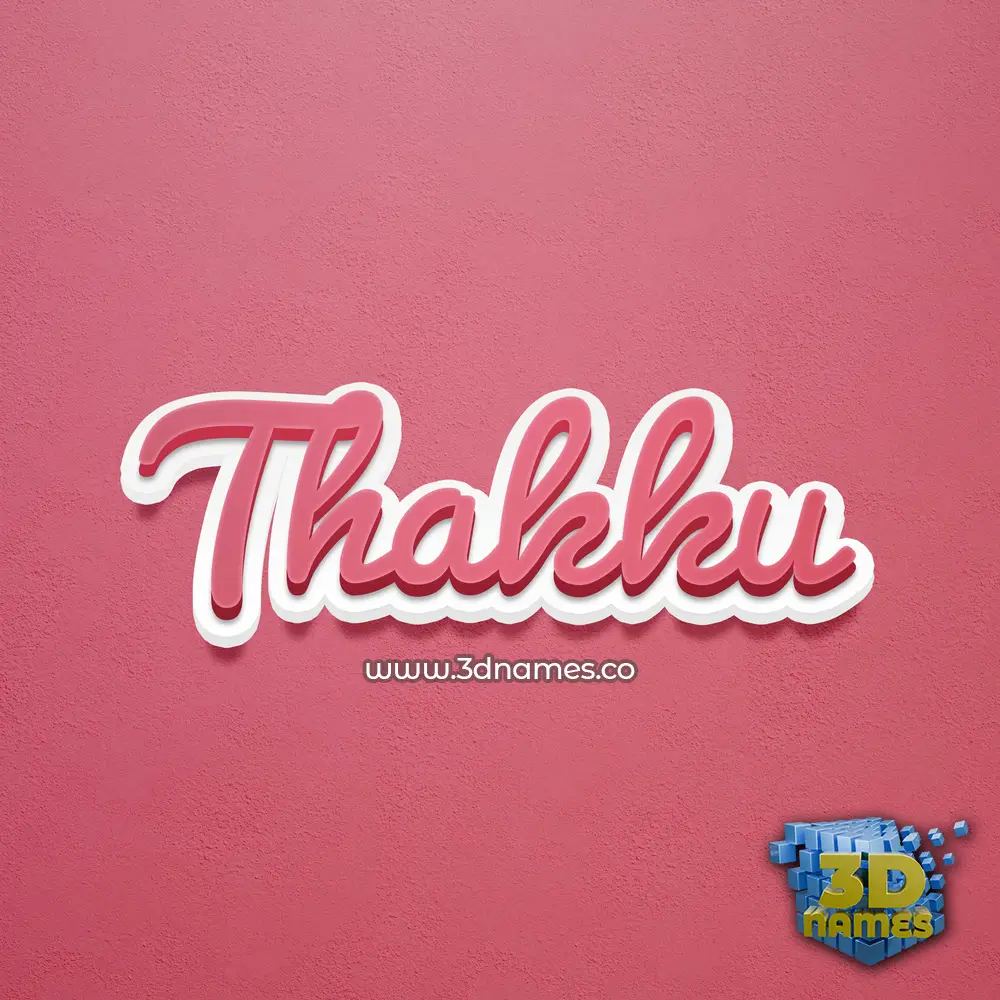 thakku in Red Scribble style - 3D name wallpaper thakku in Red Scribble style - 3D name wallpaper