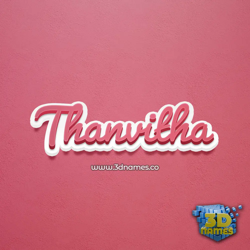 thanvitha in Red Scribble style - 3D name wallpaper thanvitha in Red Scribble style - 3D name wallpaper