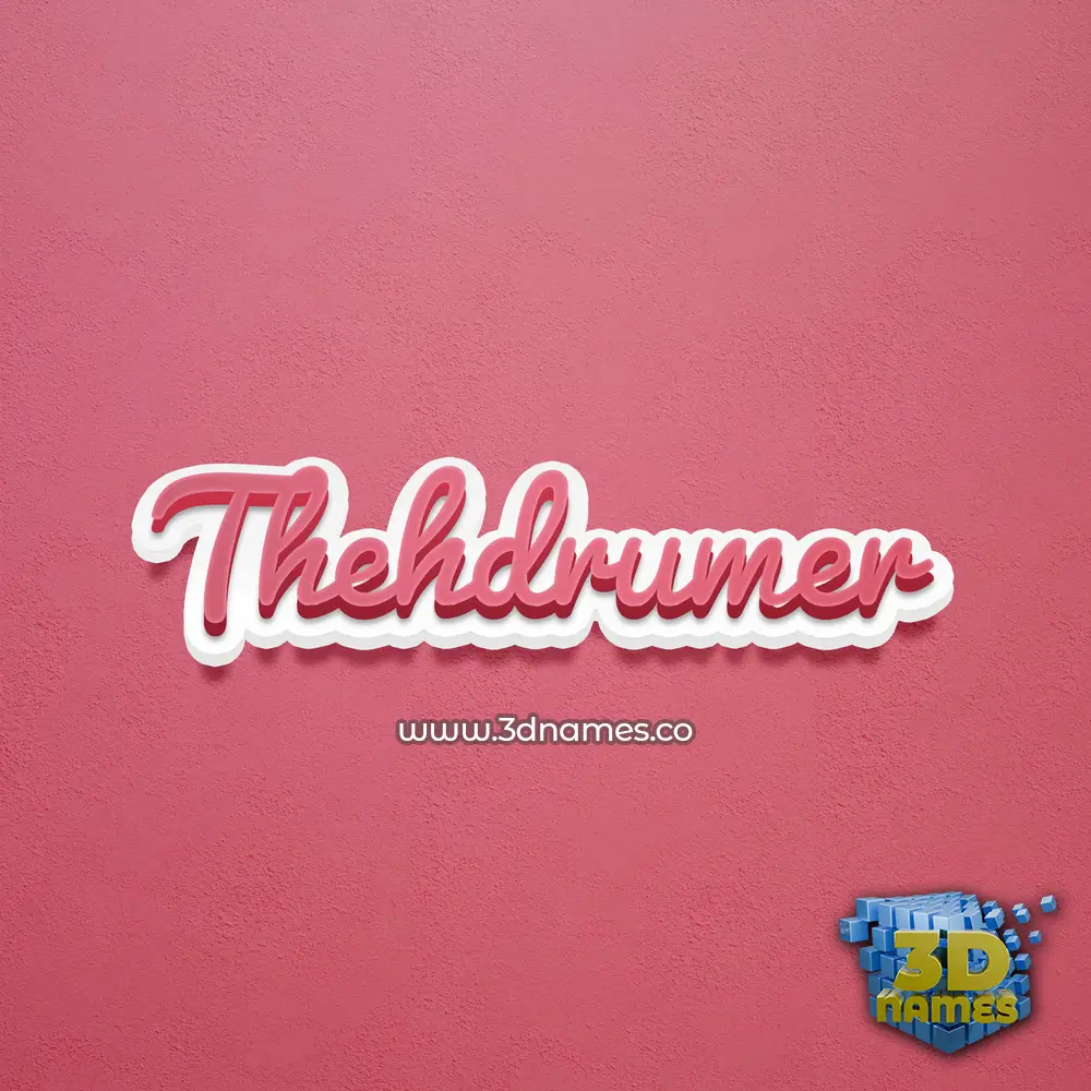 thehdrumer in Red Scribble style - 3D name wallpaper thehdrumer in Red Scribble style - 3D name wallpaper