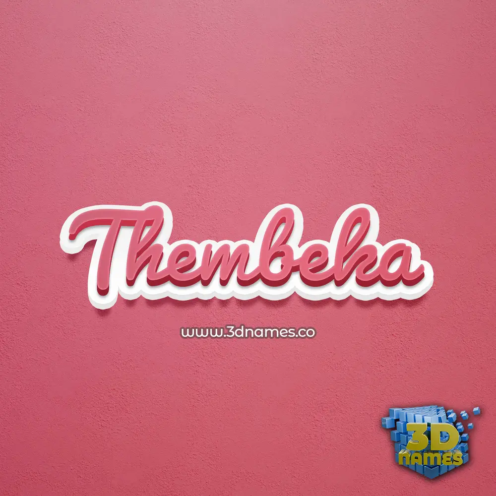 thembeka in Red Scribble style - 3D name wallpaper thembeka in Red Scribble style - 3D name wallpaper