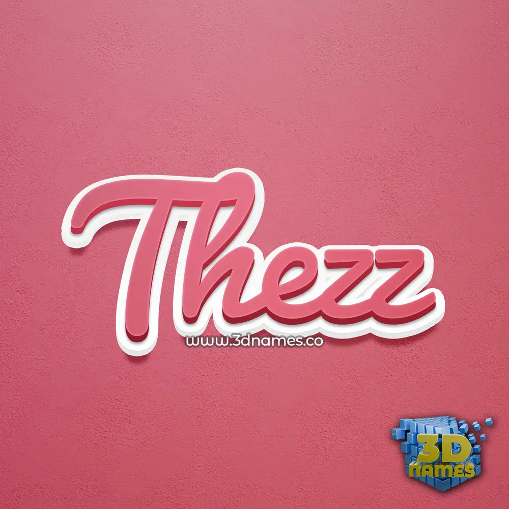 thezz in Red Scribble style - 3D name wallpaper thezz in Red Scribble style - 3D name wallpaper
