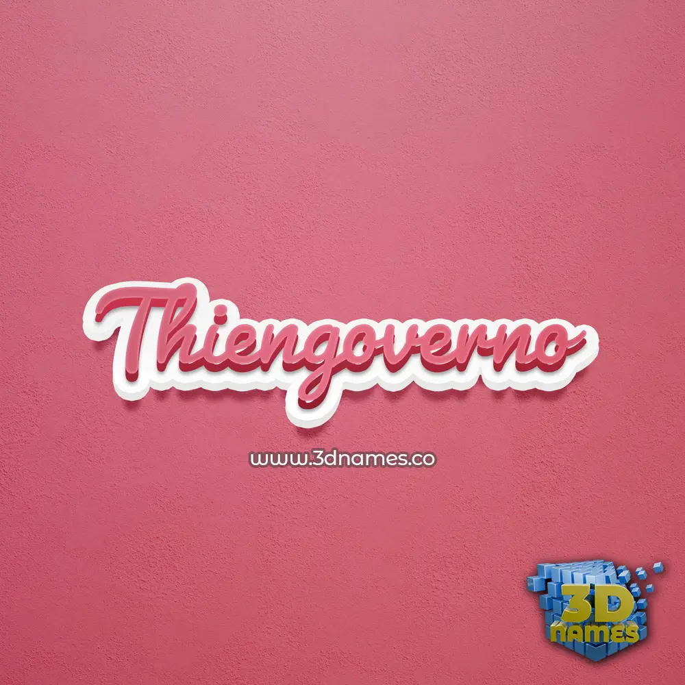 thiengoverno in Red Scribble style - 3D name wallpaper thiengoverno in Red Scribble style - 3D name wallpaper
