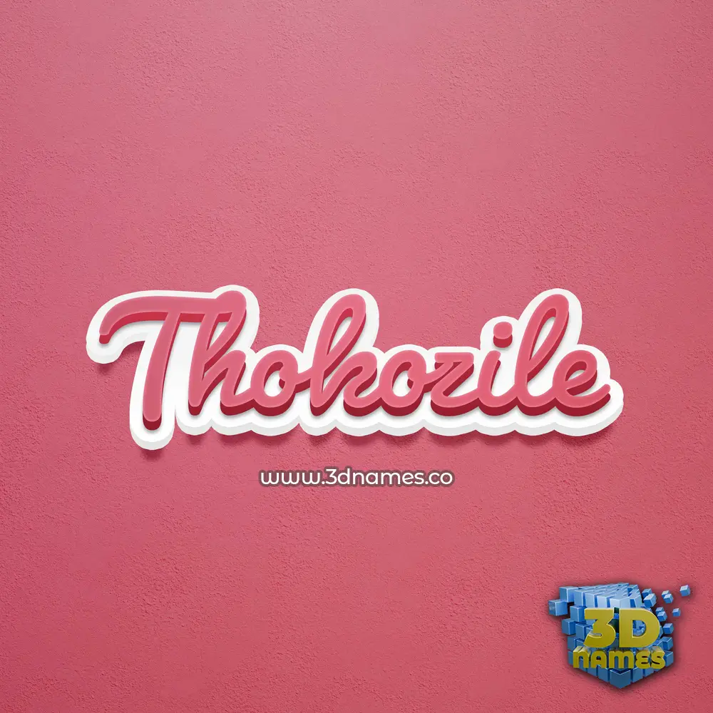 thokozile in Red Scribble style - 3D name wallpaper thokozile in Red Scribble style - 3D name wallpaper