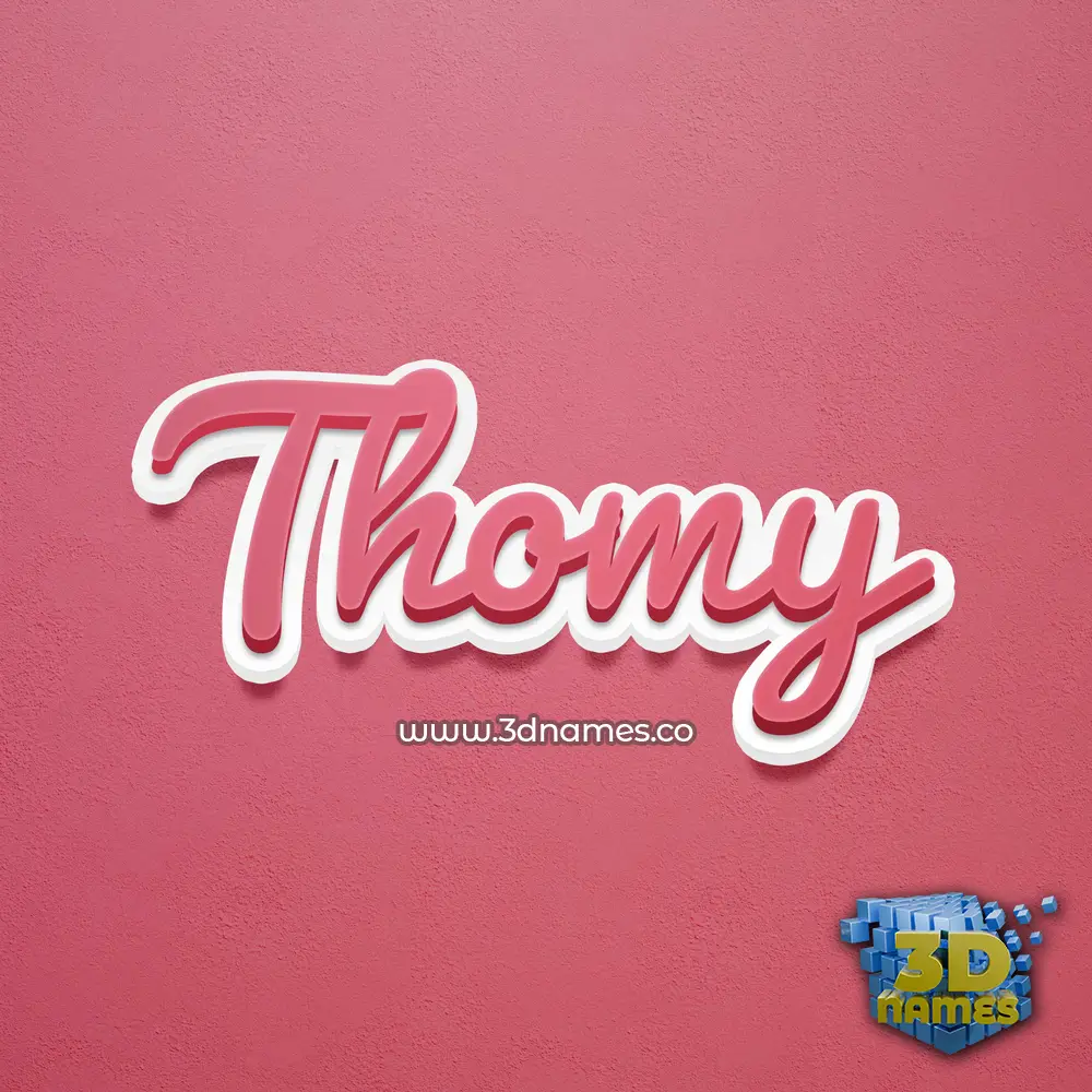 thomy in Red Scribble style - 3D name wallpaper thomy in Red Scribble style - 3D name wallpaper