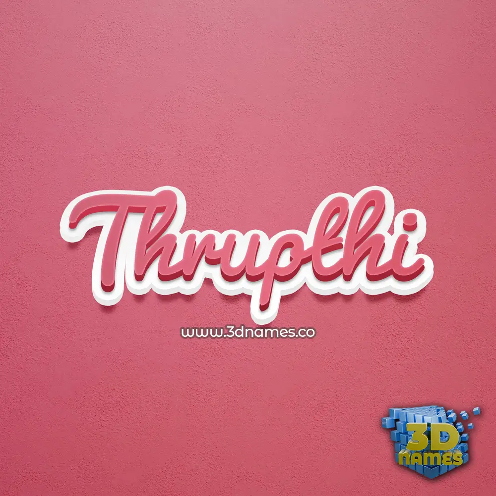 thrupthi in Red Scribble style - 3D name wallpaper thrupthi in Red Scribble style - 3D name wallpaper