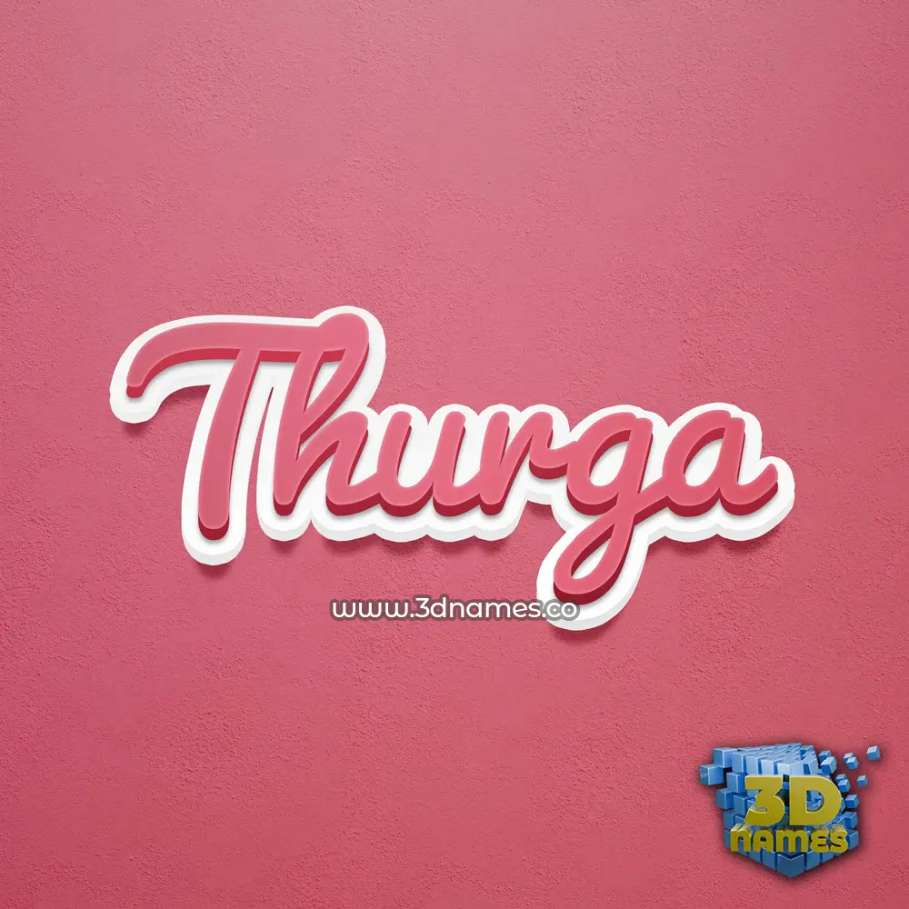 thurga in Red Scribble style - 3D name wallpaper thurga in Red Scribble style - 3D name wallpaper