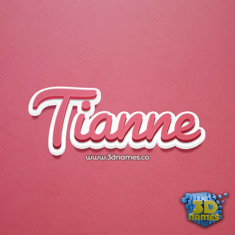 tianne in Red Scribble style - 3D name wallpaper tianne in Red Scribble style - 3D name wallpaper