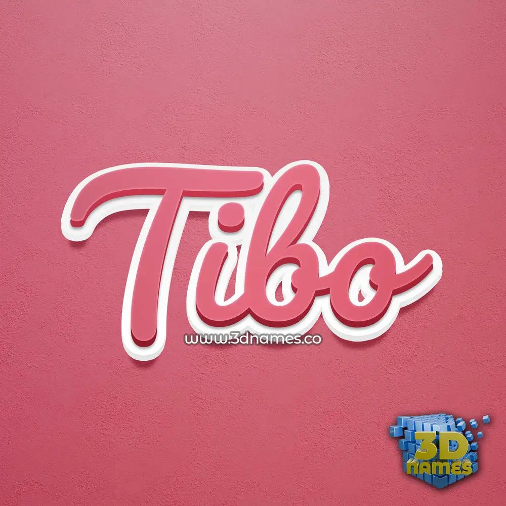 tibo in Red Scribble style - 3D name wallpaper tibo in Red Scribble style - 3D name wallpaper