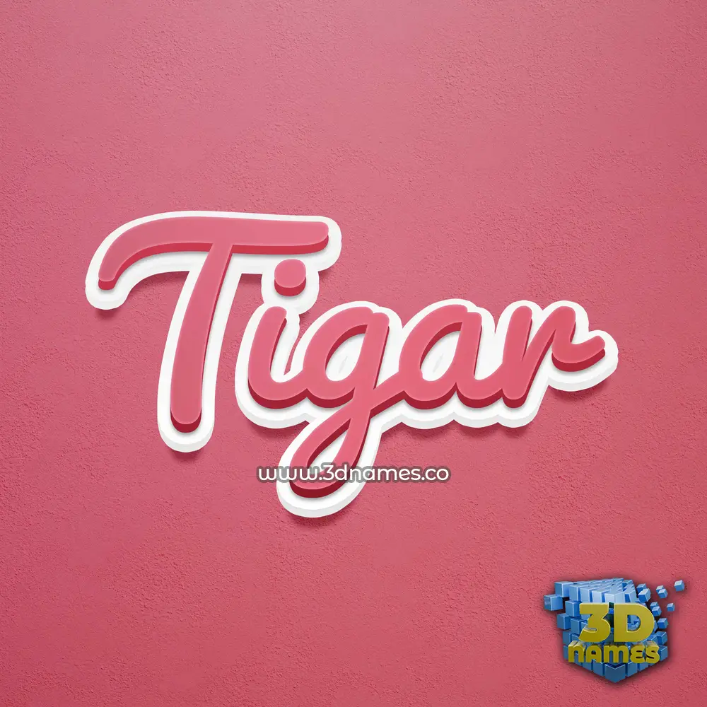 tigar in Red Scribble style - 3D name wallpaper tigar in Red Scribble style - 3D name wallpaper