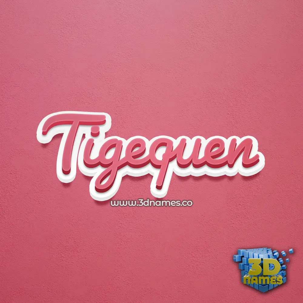 tigequen in Red Scribble style - 3D name wallpaper tigequen in Red Scribble style - 3D name wallpaper