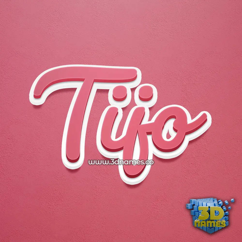 tijo in Red Scribble style - 3D name wallpaper tijo in Red Scribble style - 3D name wallpaper