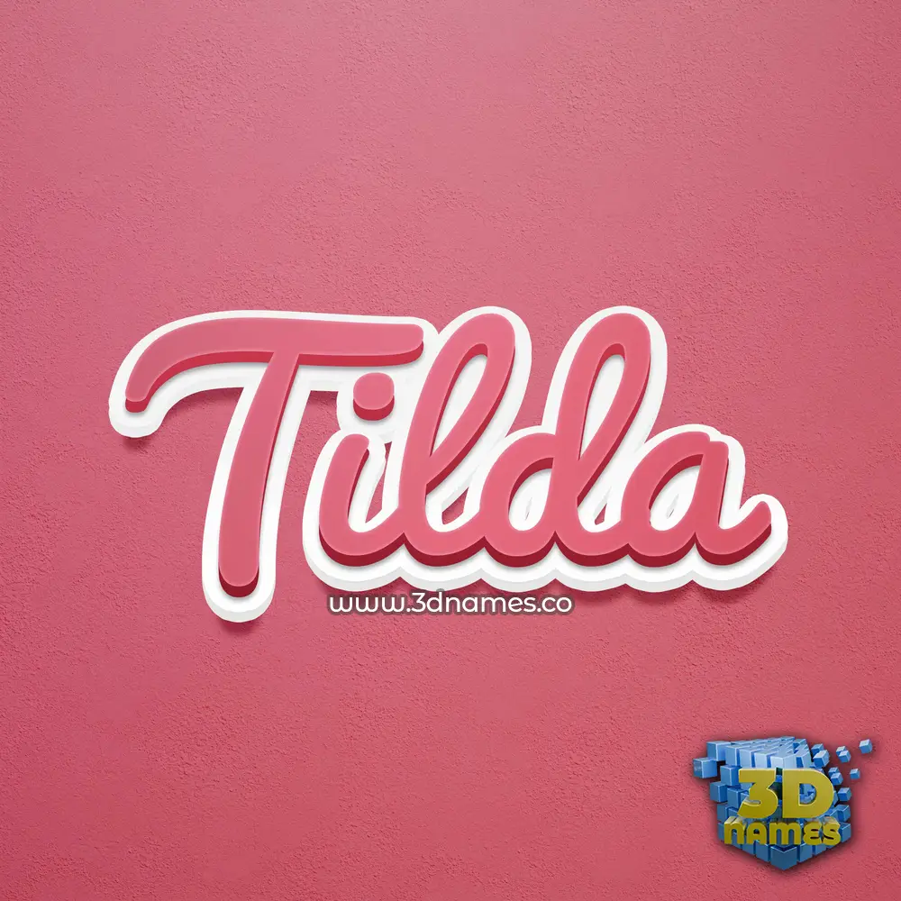 tilda in Red Scribble style - 3D name wallpaper tilda in Red Scribble style - 3D name wallpaper