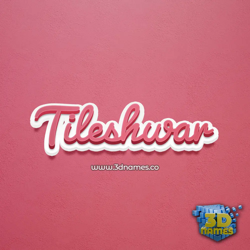 tileshwar in Red Scribble style - 3D name wallpaper tileshwar in Red Scribble style - 3D name wallpaper