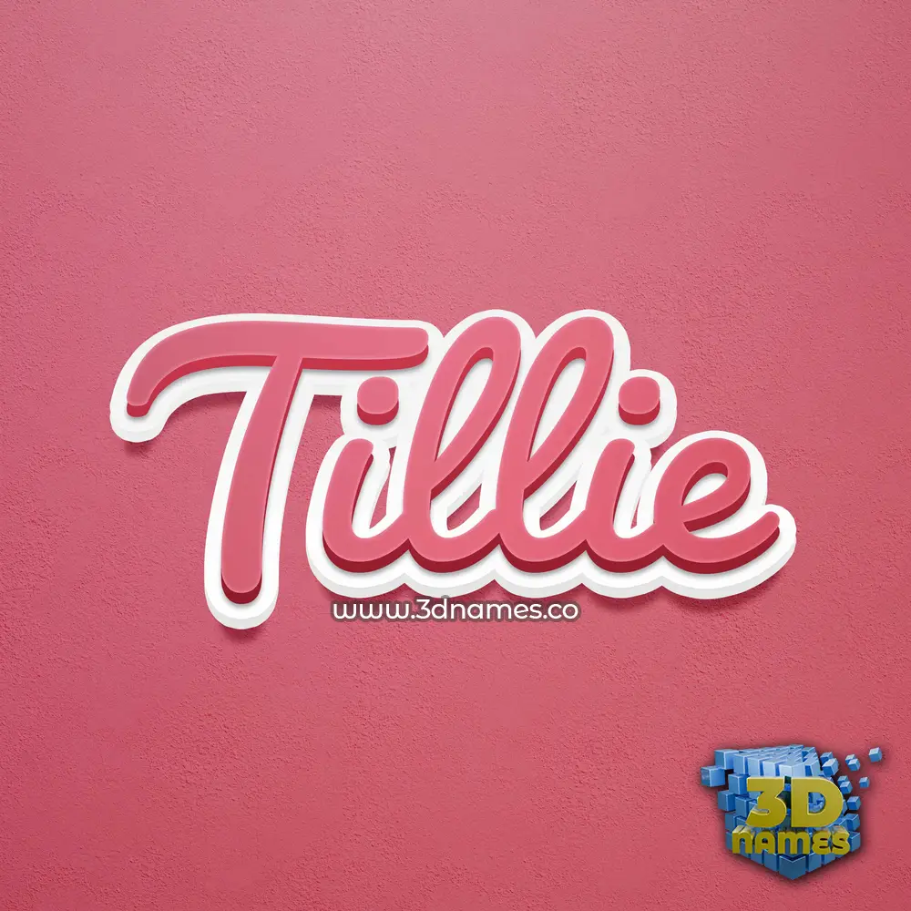 tillie in Red Scribble style - 3D name wallpaper tillie in Red Scribble style - 3D name wallpaper