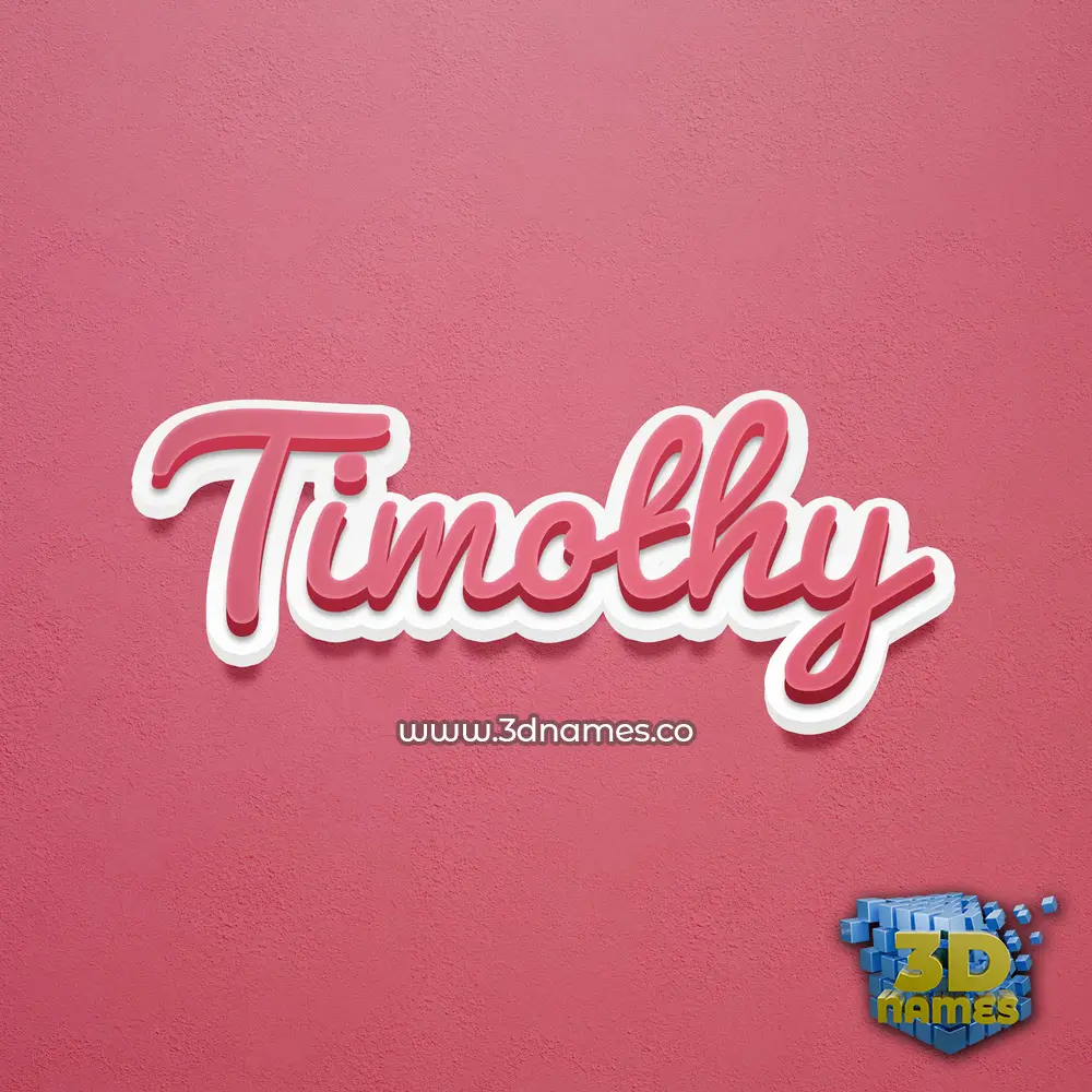 timothy in Red Scribble style - 3D name wallpaper