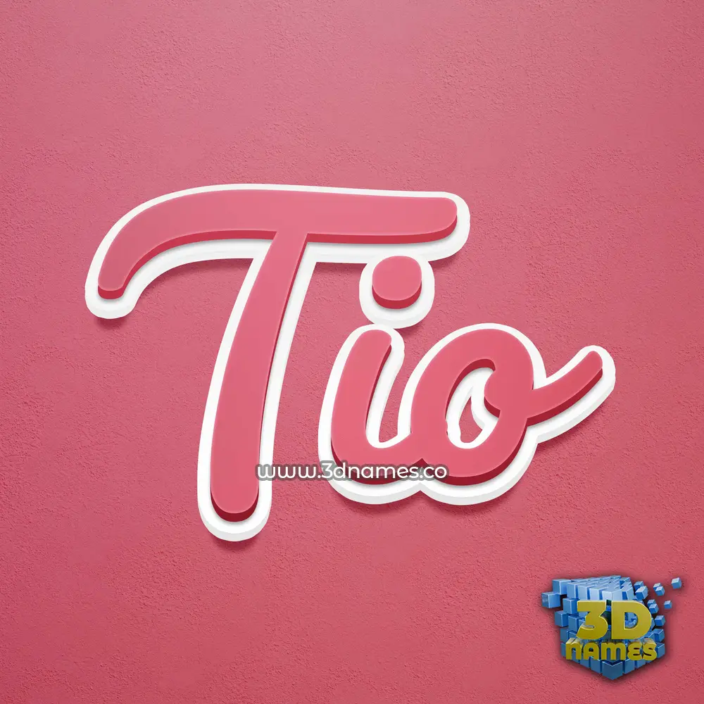 tio in Red Scribble style - 3D name wallpaper tio in Red Scribble style - 3D name wallpaper