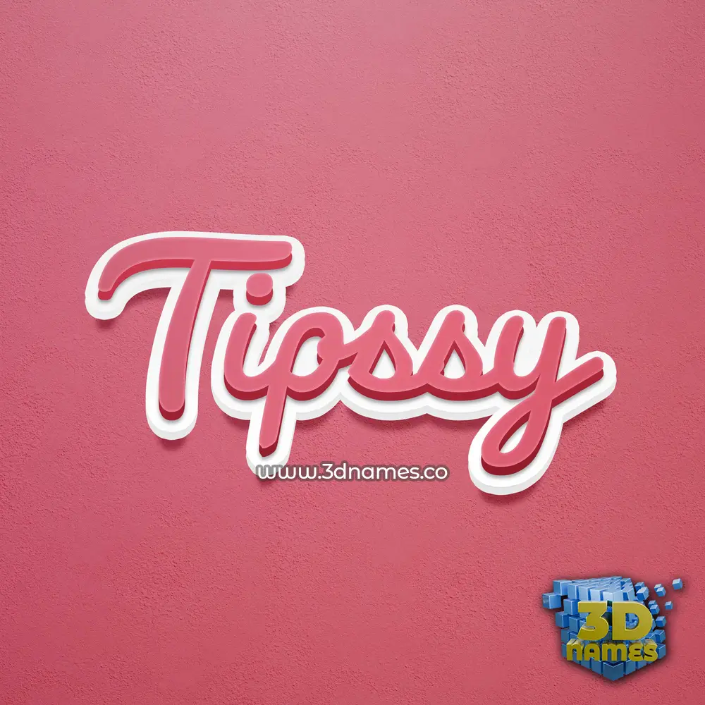 tipssy in Red Scribble style - 3D name wallpaper tipssy in Red Scribble style - 3D name wallpaper