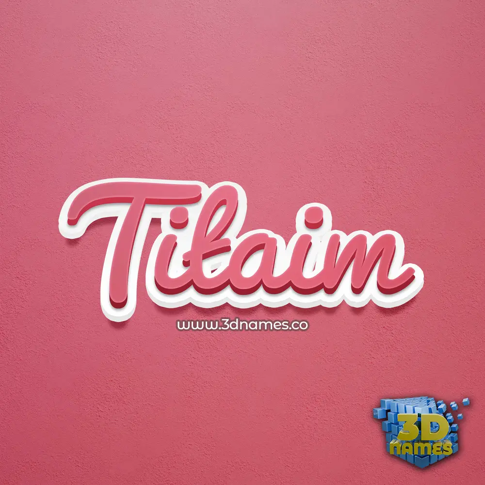 titaim in Red Scribble style - 3D name wallpaper titaim in Red Scribble style - 3D name wallpaper