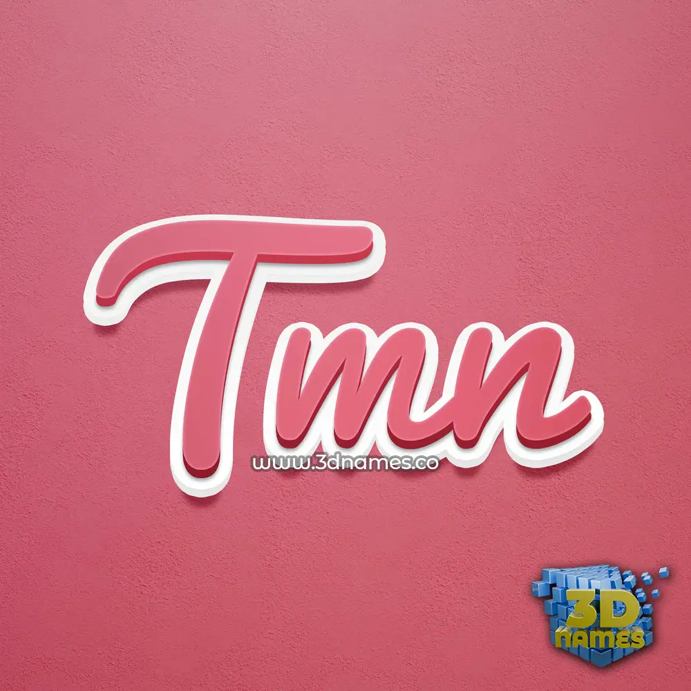 tmn in Red Scribble style - 3D name wallpaper tmn in Red Scribble style - 3D name wallpaper