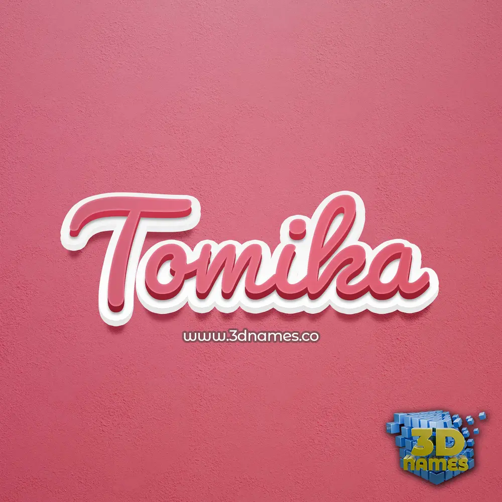 tomika in Red Scribble style - 3D name wallpaper tomika in Red Scribble style - 3D name wallpaper