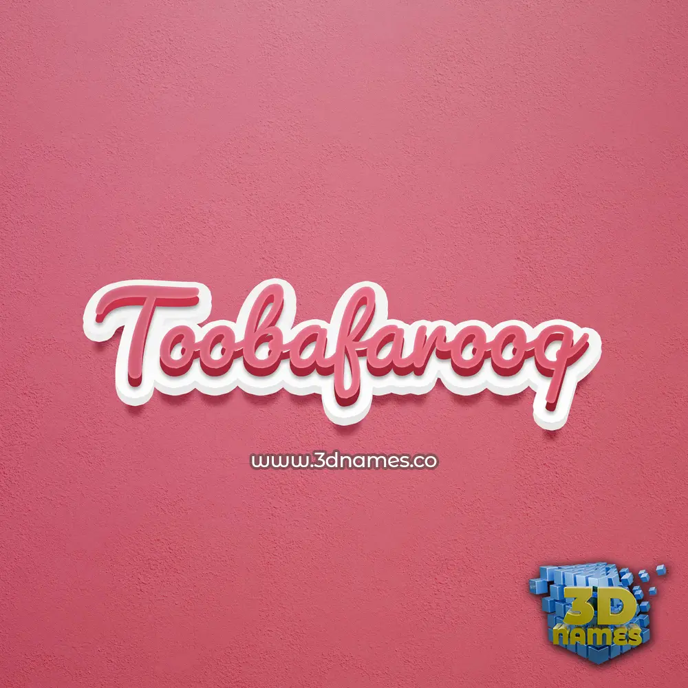 toobafarooq in Red Scribble style - 3D name wallpaper toobafarooq in Red Scribble style - 3D name wallpaper