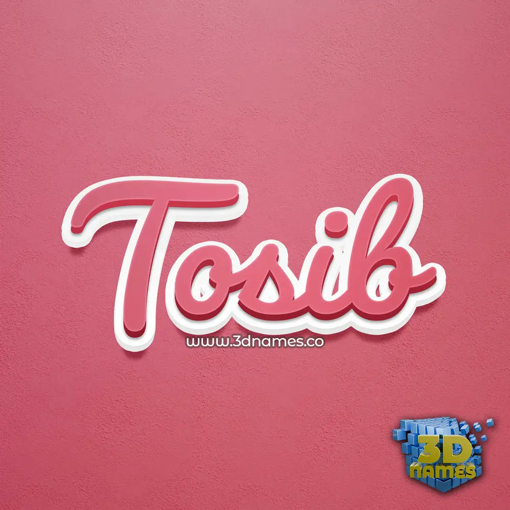 tosib in Red Scribble style - 3D name wallpaper tosib in Red Scribble style - 3D name wallpaper