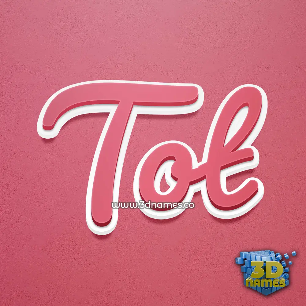 tot in Red Scribble style - 3D name wallpaper tot in Red Scribble style - 3D name wallpaper