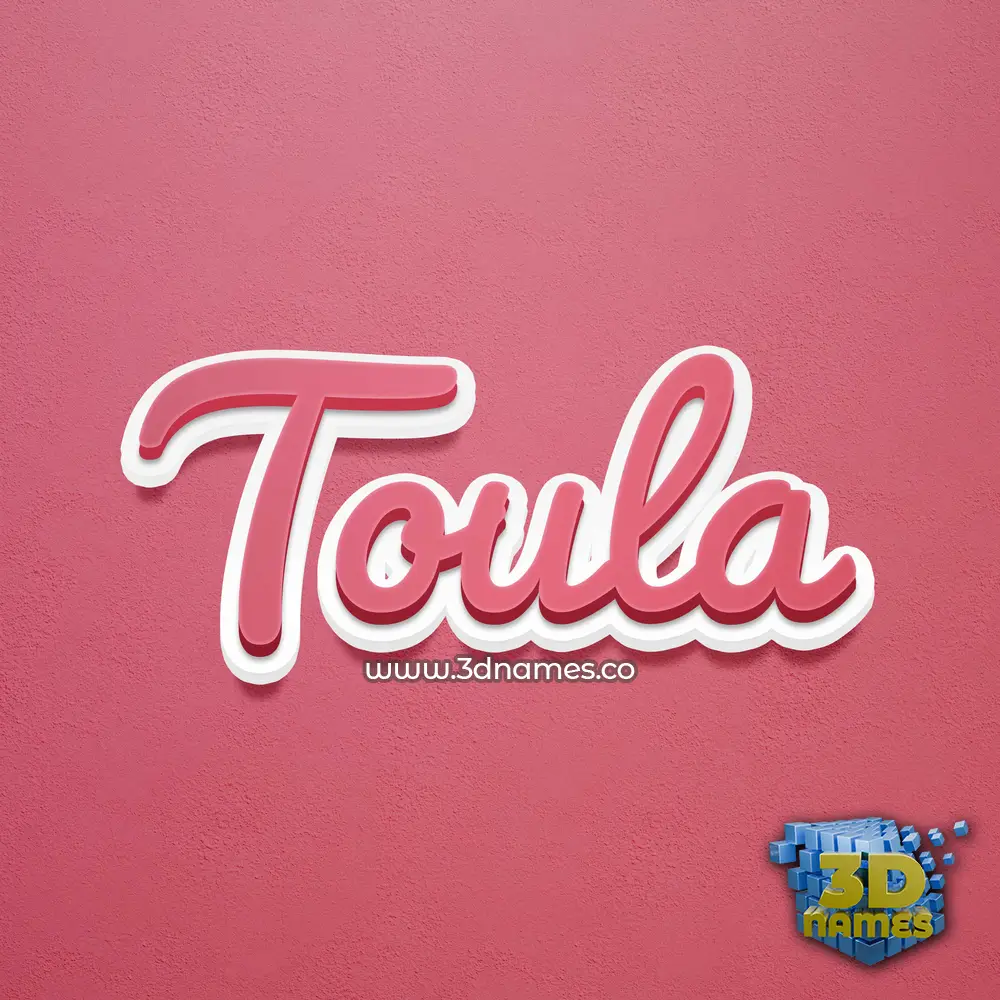 toula in Red Scribble style - 3D name wallpaper toula in Red Scribble style - 3D name wallpaper