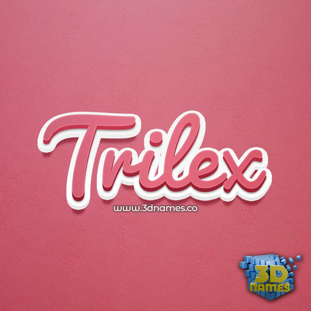 trilex in Red Scribble style - 3D name wallpaper trilex in Red Scribble style - 3D name wallpaper
