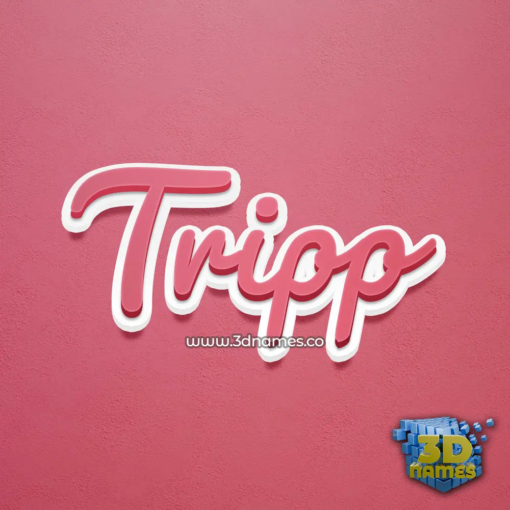 tripp in Red Scribble style - 3D name wallpaper tripp in Red Scribble style - 3D name wallpaper