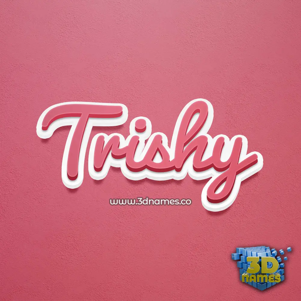 trishy in Red Scribble style - 3D name wallpaper trishy in Red Scribble style - 3D name wallpaper