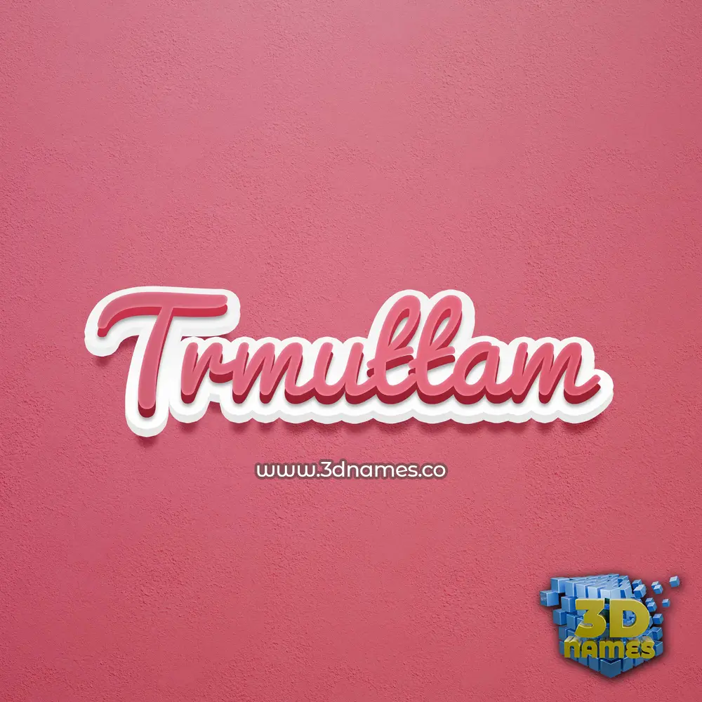 trmuttam in Red Scribble style - 3D name wallpaper trmuttam in Red Scribble style - 3D name wallpaper