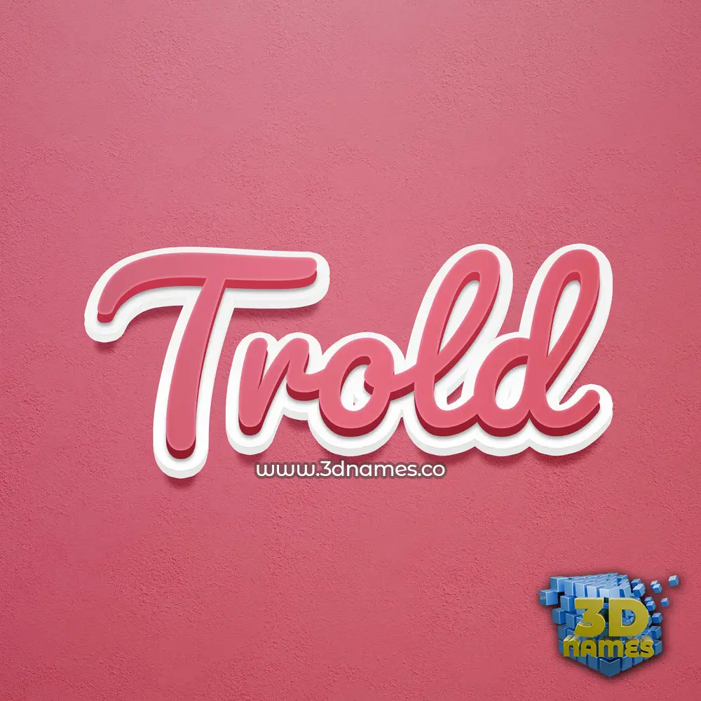 trold in Red Scribble style - 3D name wallpaper trold in Red Scribble style - 3D name wallpaper