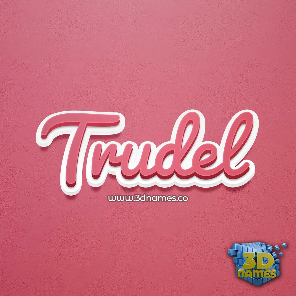 trudel in Red Scribble style - 3D name wallpaper trudel in Red Scribble style - 3D name wallpaper