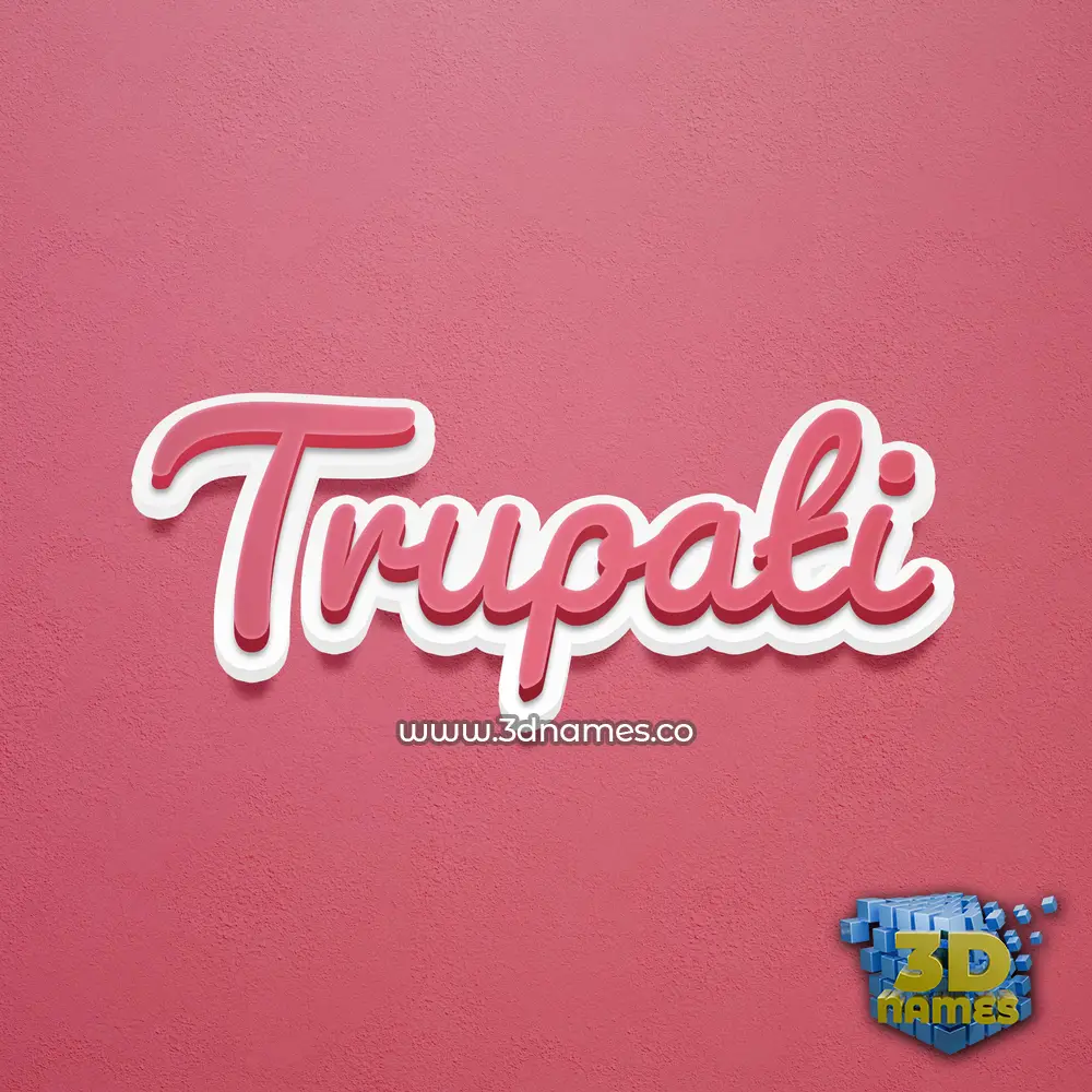 trupati in Red Scribble style - 3D name wallpaper trupati in Red Scribble style - 3D name wallpaper