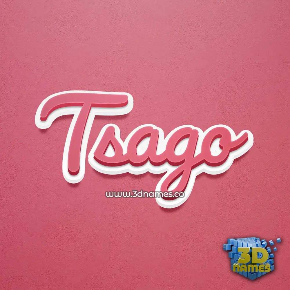 tsago in Red Scribble style - 3D name wallpaper tsago in Red Scribble style - 3D name wallpaper